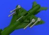 Eduard 672188 R-13M missiles w/ pylons for MiG-21 1/72